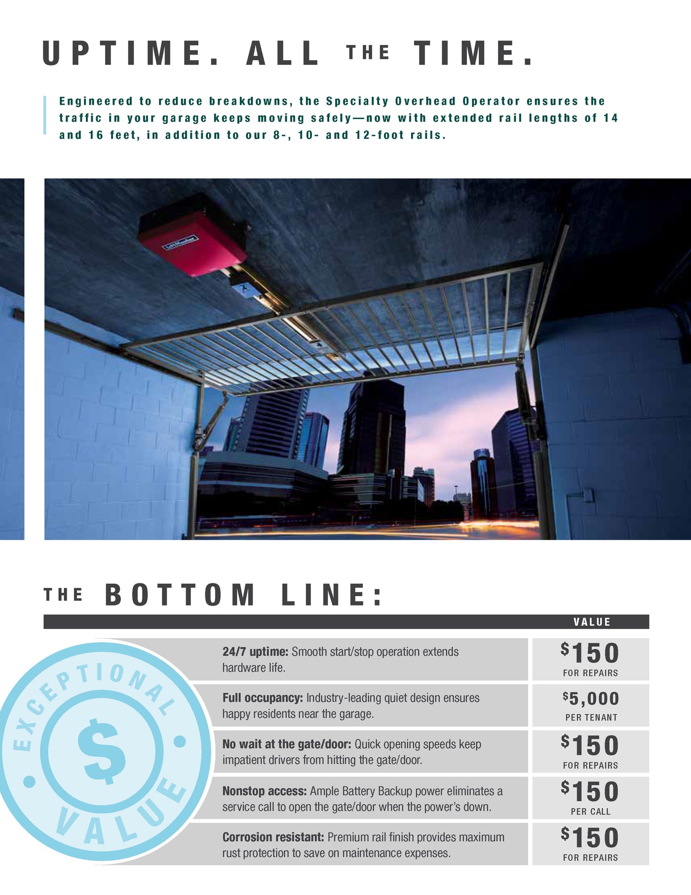 LiftMaster HCTDCUL Specialty Overhead Operator